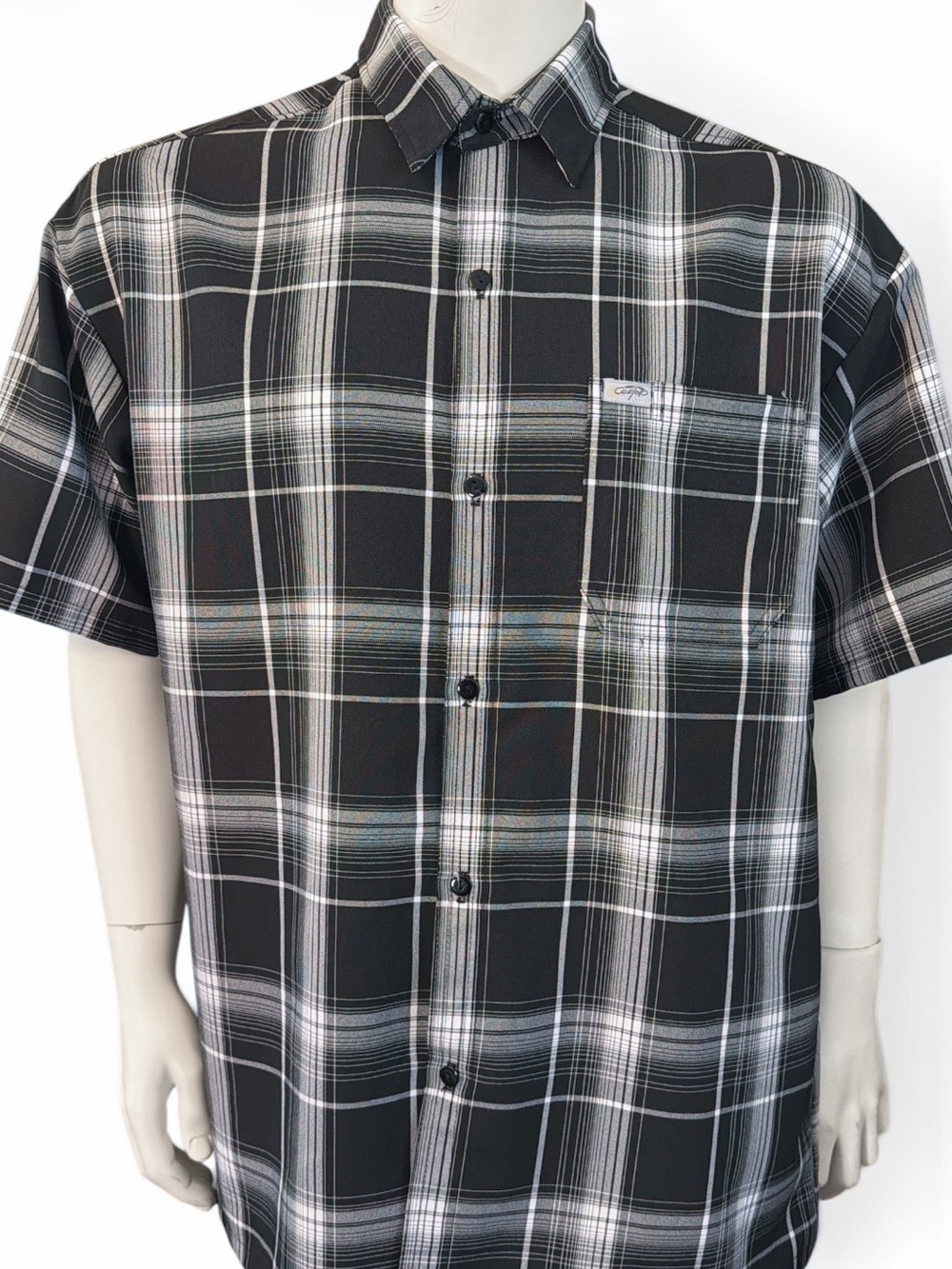 CalTop Plaid Shirt Men’s Large Made in USA West Coast Lowrider